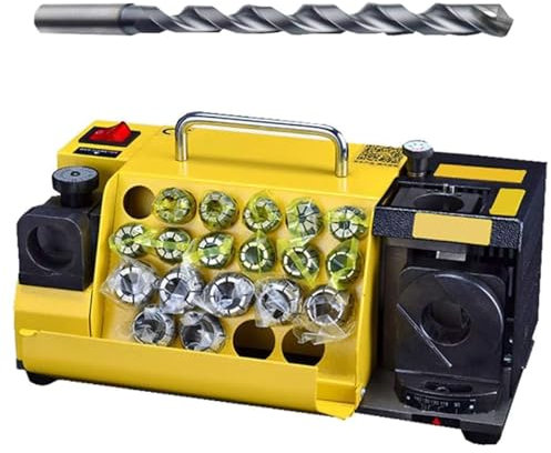 MR-20G 3-20 mm tragbarer Bohrerschleifer, Bohrerschärfer mit Schleifscheibe, einstellbarer Winkel, hochpräzises Spiralbohrer-Schärfwerkzeug,CBN