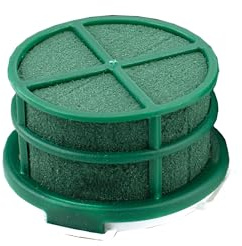 Nass Steckschaum Rund 5x4cm mit selbstklebendem Klebepad 1 Stück - für Profi Floristen & Hobby Bastler - Frischblumen Steckschwamm Klein - Blumen Steckmasse - Floristik Zubehör & Floristikbedarf Grün