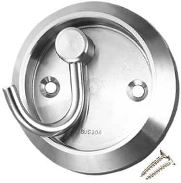 Drehbare Garderobenhaken, drehbare Garderobe, unsichtbare Garderobenleiste für Eingang, Einzeldrehhaken, Wandhaken, Edelstahlhaken für Eingang, Hotel, Küche, Bad