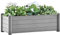 Homgoday Arriate de jardín PP Gris Piedra 100x43x35 cm Arriate Jardin Jardinera Exterior para Terraza Elevado Macetero Maceta para Plantas Vegetales Hierbas