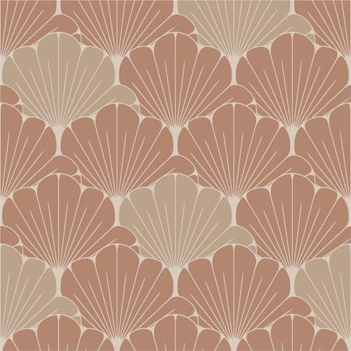 Ugépa Elegance M64005 Papier peint intissé Orange Fleurs/Floral 10,05 x 0,53 m