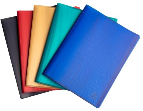 Exacompta 10 display books Opak recycled A4 100 pockets assorted