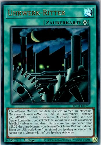 Uhrwerk-Ritter - RA03-DE071 - Ultra Rare - 1. Auflage - Deutsch - Yugioh - Quarter Century Bonanza - mit RC-Fieldcenter