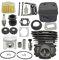 Kit de filtro de aire de escape de pistón de cilindro de 45 mm for motosierra de gasolina profesional Husqvarna 353 346XP 350.