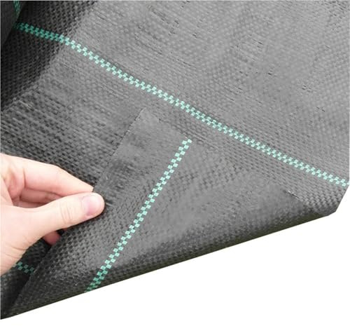 CGUOHU Unkrautbekämpfungsmembran Robustes, gefüttertes Unkrautvlies, Bodendecker-Membran for den Landschaftsbau, Unkrautvlies-Membran(0.5x10m)