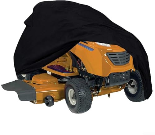 ComfyHarbor 210D Oxford wasserdichte Rasenmäher-Abdeckung, strapazierfähig, mit elastischem Saum und Kordelzug für Aufsitzmäher, für Toro, Handwerker, für Honda, wetterfester Schutz (182 x 111 x 116