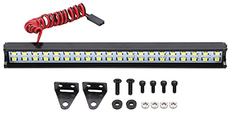 Barre lumineuse LED double rangée de projecteurs robuste pour voiture de simulation de franchissement 1/10