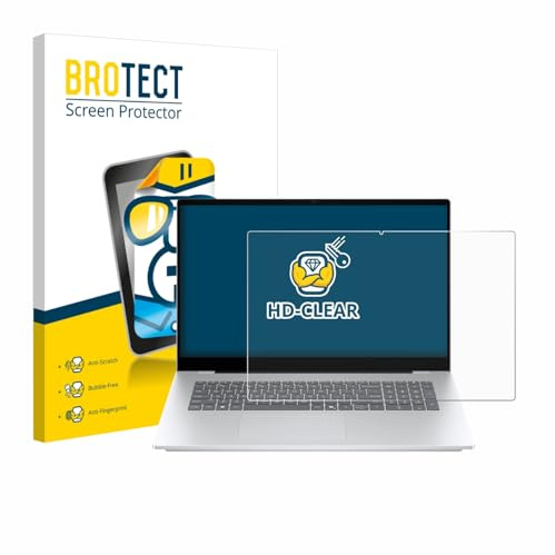 BROTECT Schutzfolie für HP OmniBook 7 17-dc | Transparenter Displayschutz Made in Germany Klare Displayschutz-Folie Clear Einfache Montage Case-Friendly Displayfolie