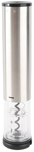 Haofy Electric Wine Opener Stainless Steel with Foil Cutter for Home and Party - Automatic Corkscrew 4 AA Battery Powered LED Light for Camping and Anniversary
