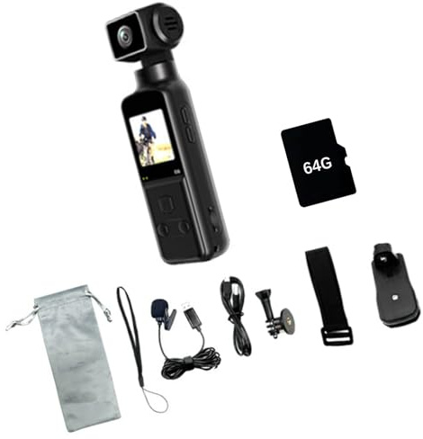 5K Action Camera WiFi 270° Rotatable Lens, Compact Handheld Design for Outdoor Cycling WiFi Action Camera