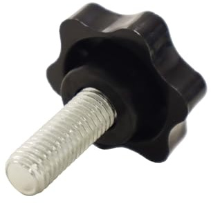 Bituxx Rändelschraube Feststellschraube Sterngriffschraube Knaufschraube Handknopf Werkzeuglose Schraube M10 x 25 mm
