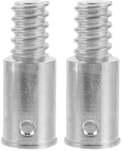 TOYANDONA Besenstiel mit Gewinde Gewindeadapter 25mm 2 Stück Edelstahl | Amerikanische Gewindeverbindung, Robust und Leicht zu Montieren, für Reinigungswerkzeuge und Stangen