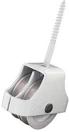 Securit Double Screw-In Pulley (One Size) (White)