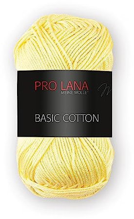 Pro Lana Basic Cotton 50g - Farbwahl (21 - pastellgelb)