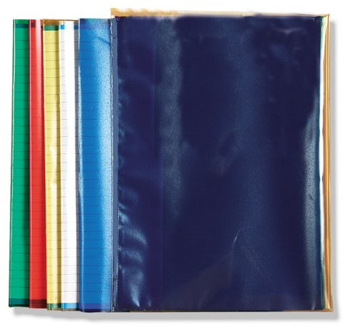 25 Heftumschläge DIN A4 transparent blau