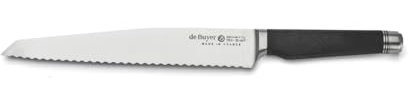 De Buyer - Couteau à pain FK2 en acier inoxydable - Longueur 26 cm -, Noir