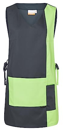 Karlowsky Überwurfkasack Marilies - 65% Polyester/35% Baumwolle - apfelgrün/anthrazit - Größe I