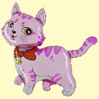 Folienballon Katze Pink Folienballons