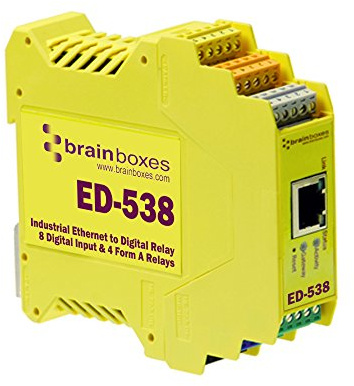 Brainboxes ED-538 Ethernet to Digital IO RelayIO Relay