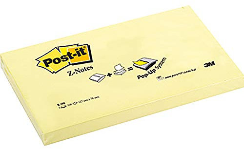 Post-it R350 Haftnotizen Z-Notes, 127 x 76 mm, gelb