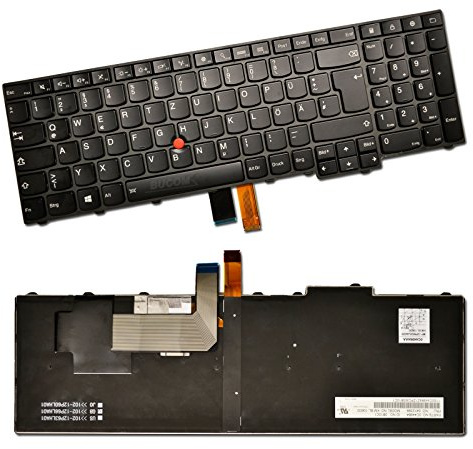 Bucom Tastatur kompatibel mit IBM Lenovo Thinkpad Edge E531 E540 T540P T540 T550 L540 T560 W540 W541 W550E mit Backlight