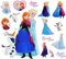 alles-meine.de GmbH 15 TLG. Set - Wandtattoo - Sticker + Fensterbilder - die Eiskönigin - Frozen - Wandsticker + Fenstersticker - Aufkleber für Kinderzimmer - völlig unverfro..