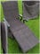 KH-Haushaltshandel Frottee Liege Stuhl Schon Bezug, mit Seitentasche, 190 x 60 cm, für Gartenliege Strandliege, Baumwolle, ÖKOTEX (grau)