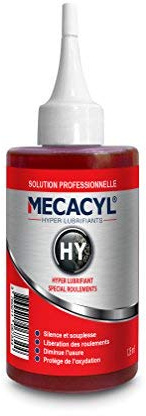 Mecacyl - Hyper-Schmiermittel – speziell für Getriebe und Kugellager (z. B. Fahrrad, Winchs, Roller, Skate usw.) – 125 ml