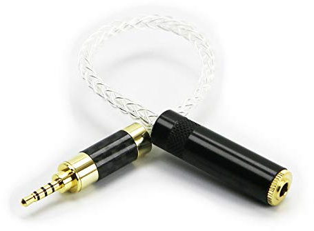 ABLET 2,5 mm Trrs symmetrischer Stecker auf 3,5 mm Stereo-Buchse, Audio-Anschluss-Adapterkabel, kompatibel mit Astell&Kern AK240, AK380, AK320, Onkyo DP-X1, FIIO X5III, XDP-300R, iBasso DX200