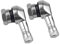 Gazechimp 2 x 90 Grad CNC Aluminium Universal Motorrad Rad Ventilschaft Winkelventil - Silber