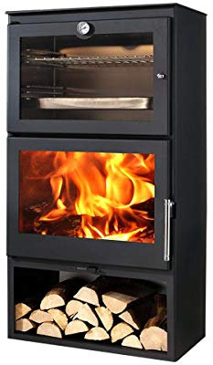 EEK A+ Kaminofen mit Backfach Panadero GOURMET - 7,1kW