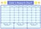 Print'n'Lam A4 Blue Personalised Reward Behaviour Chart Reusable Wipe Clean Pen