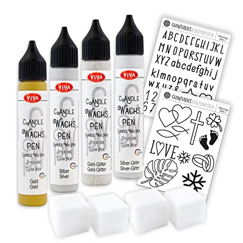 Viva Decor Kreativ-Set Glanzvolles Kerzendesign - 11 TLG. -
