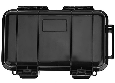 Shockproof Protective Hard Case, 3 Types Outdoor Pressure-Proof Waterproof Sealed Box, Survival Storage Case, for Camping, Boating, Fishing, Water Sports (190mmx120mmx52mm), Black