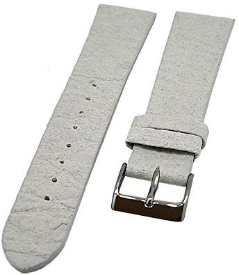 Uhrenarmband aus Ananasfasern VEGAN grau 20mm