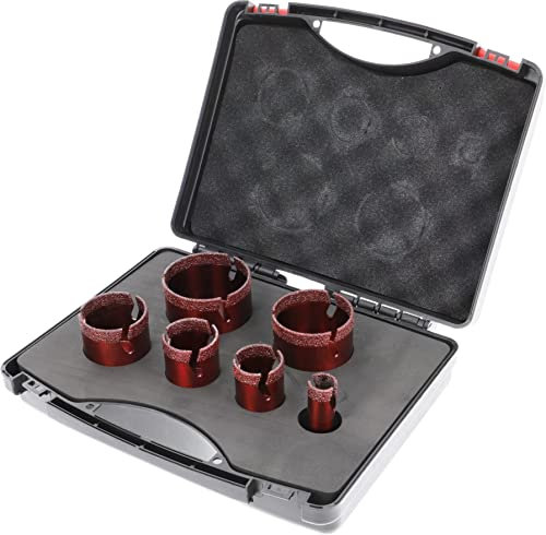 PRODIAMANT Speedmaster Set 6 pièces diamantées foret à sec pour carrelage M14 ø 20mm, 35mm, 40mm, 50mm, 60mm, 68mm