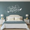 GRAVURZEILE Wandtattoo - Sweet Dreams Design - Wandtattoo für Schlafzimmer Wohnzimmer - Größe ca. 140 x 70 cm - Selbstklebend - Konturschnitt ohne Transparente oder weiße Ränder – Wanddeko