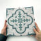 Alwayspon Carrelage de sol en vinyle imperméable, antidérapant, anti-éclaboussures, carreaux de sol épais en vinyle PVC, autocollant, peler et coller, 30 x 30 cm, vert ciment, portugais