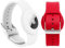 2er-Pack Airtag-Armbänder kompatibel mit Apple AirTag, weich verstellbares Airtag-Armband, Airtag-Uhrenarmband für Kinder, Kleinkinder, Babys, ältere Kinder (rot&Weiß)