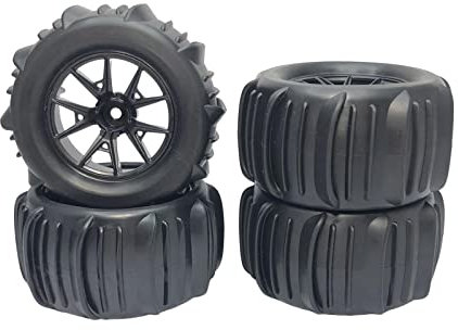 Baoblaze RC Felge und Reifen Set Ersatz Strand Wüstenreifen Sand Wüstenreifen für 1::14 1:16 RC Buggy Truck DIY Modifikation