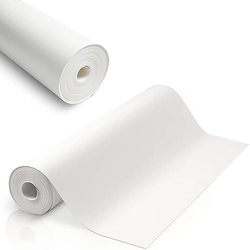 WINSOME 800 Grade Lining Paper for Walls - Thick Paintable White Wallpaper Suitable for New& Damaged Walls for Paint -Single 10 Metre
