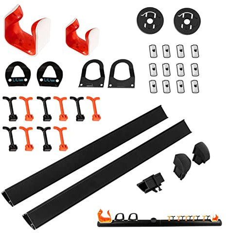 Bike Rack Garage - Load-Bearing Bike Leaning Floor Stand Bike Wall Mount Rack with Tire Tray - Vertical Bicycles Hanger Hooks for Indoor Home Garage