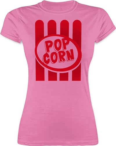 Shirtracer - Shirt Damen - Karneval & Fasching - Popcorn Motiv I Witziges Popcorn Kostüm selber Machen I Pop Corn I Puffmais I Fastnacht I Fasnacht I Fasnet