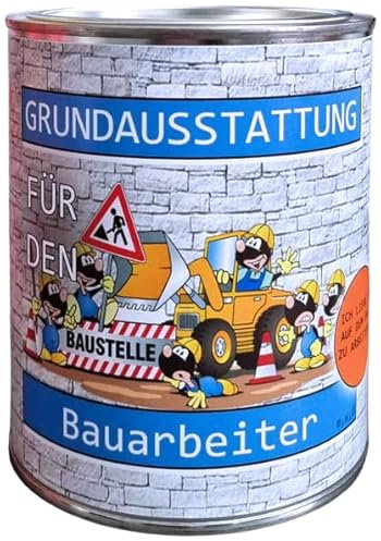 Feinkost Student Geldkassette, Metall, Bauarbeiter, Deutschland, Männer, Geschenk aus der Dose, Scherzartikel, Lustige Geschenkidee, Party-Brüller, Spaßgeschenk, Geburtstagsgeschenk