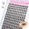 CALAILIS Wimpern Einzeln, 144 Pcs DIY Einzelne Wimpern Für Die Selbstanwendung Von Lash Extesnion Zu Hause, 10-16mm D Curl Cluster Individual Lashes (CDD11-MIX)