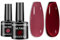 Senvenski Rouge Gelée Vitrail Vernis Semi Permanent, Bourgogne Rose Vernis à Ongles Gel Cristal Transparente Couleur Shellac Cadeau UV LED Art Kit pour French Manucure (CS2-009)