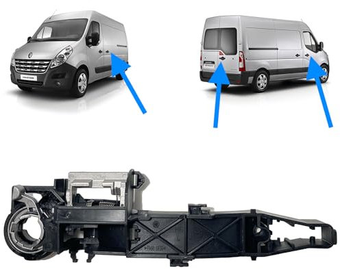Autocraft Mécanisme Intérieur de Porte Avant Droite (Coté Passager) ou de Porte Coulissante Gauche (Coté Chauffeur) ou Porte Battante Arrière compatible Master 3 Movano B NV400 806075963R 806073022R