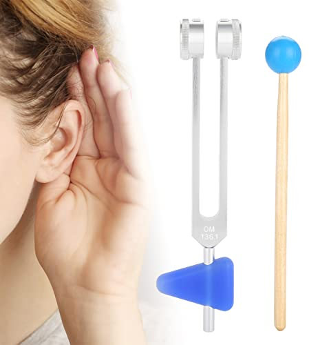 136,1 Hz Aluminiumlegierung, Gabel-Instrumentenset Chakra OM136.1 Stimmset Gesundheitsfürsorge für Klangheilung, Vibrationstherapie-Werkzeuge