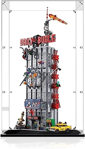 PARFCO Acryl-Vitrine für Lego 76178 Daily Bugle-Modell, staubdichte Schutzvitrine, Geburtstagsgeschenk (3mm)