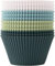 Lesipee Stampi per cupcake, stampi in silicone standard, per muffin, 4 colori, set da 12 pezzi, riutilizzabili senza BPA, per torte e budini (set da 12)